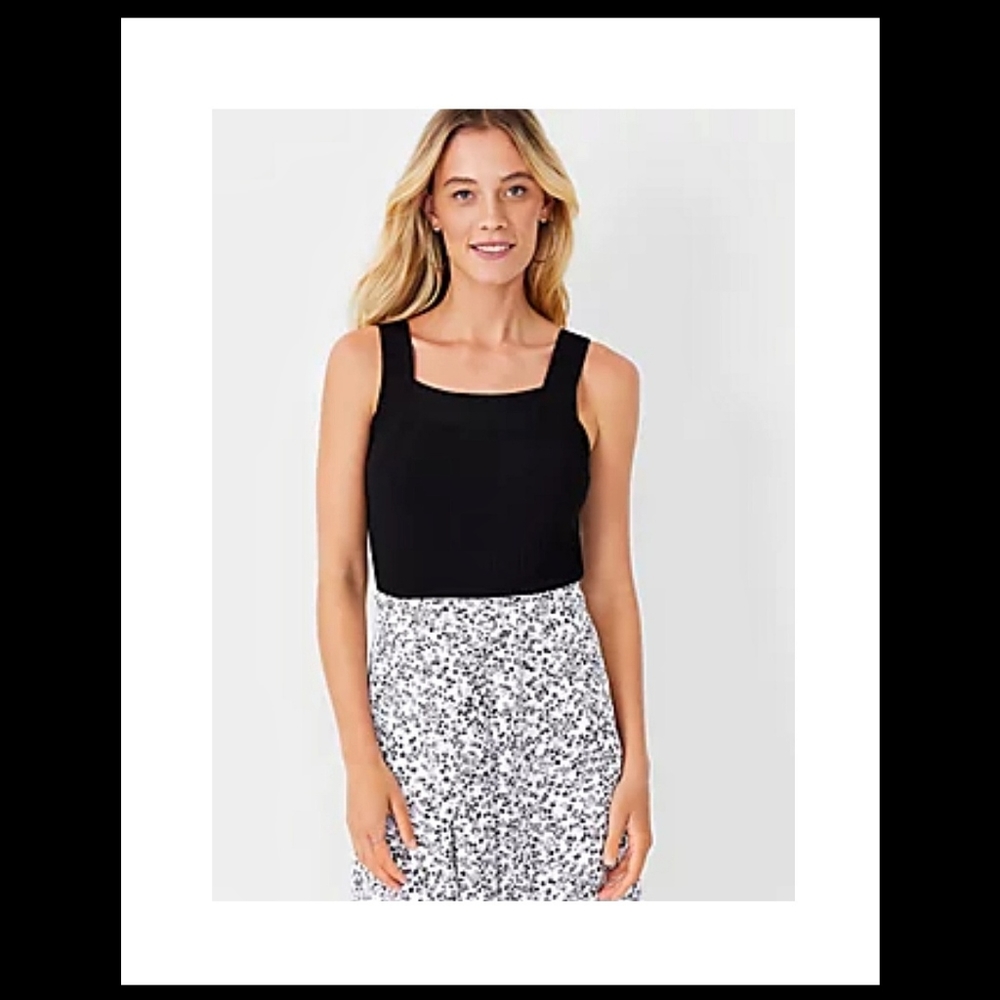 NWT Ann Taylor Ribbed Shell Tank